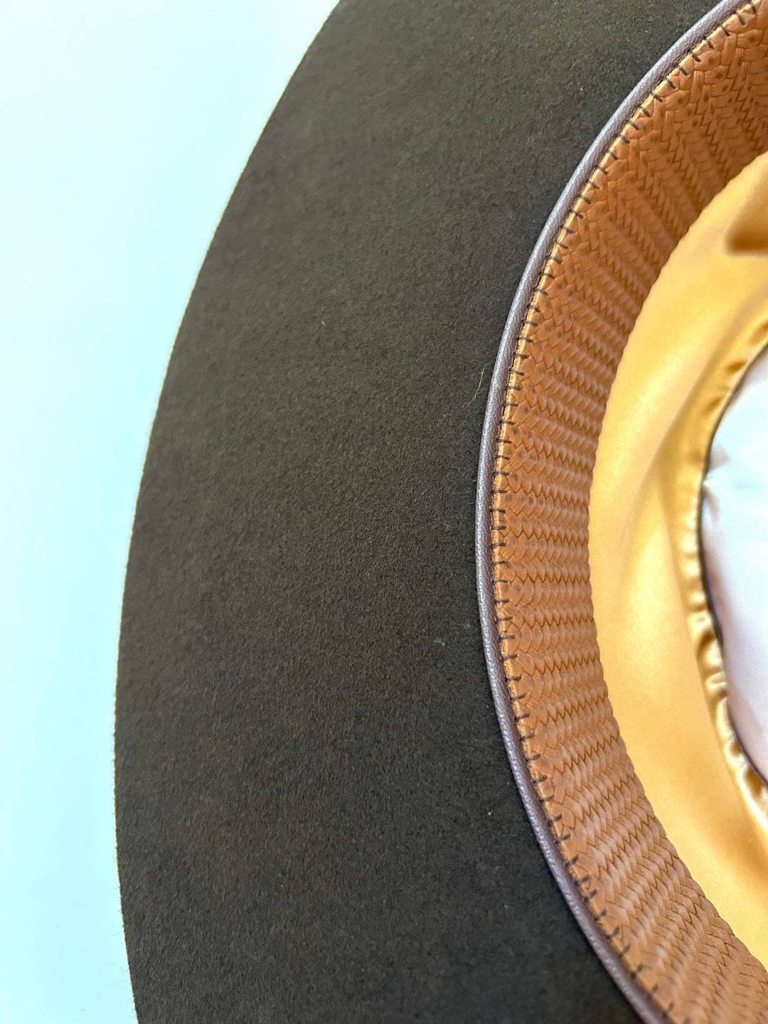 Emery Merino Wool Teardrop Rancher Hat - Brown