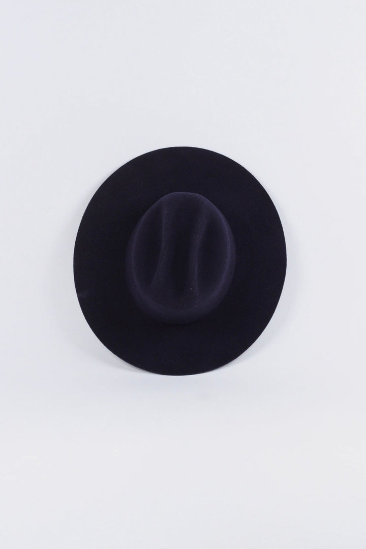 The Quinn Cattlemen Wool Felt Hat - Navy Blue (Clearance Final Sale)