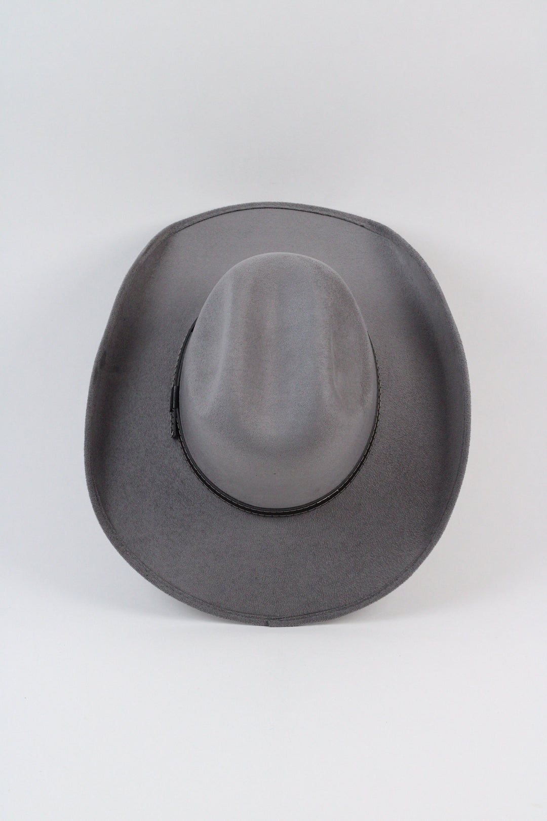 Austin Vegan Suede Cowboy Hat- Grey