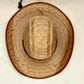 Red Rock Palm Leaf Mesa Cowboy Hat - Saddle Brown