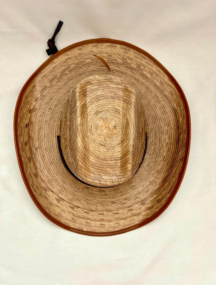 Red Rock Palm Leaf Mesa Cowboy Hat - Saddle Brown