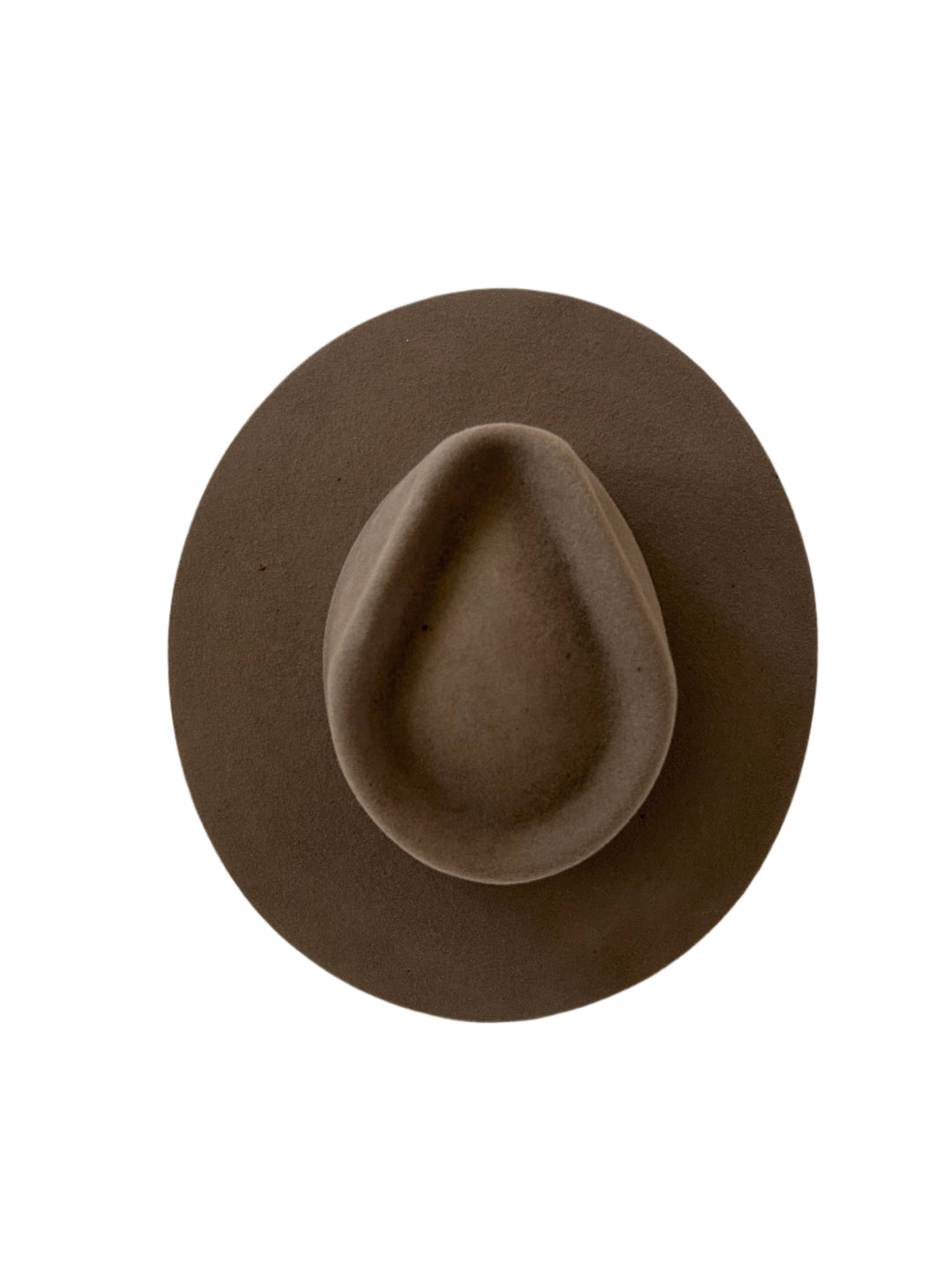 Emery Merino Wool Teardrop Rancher Hat - Mocha Brown