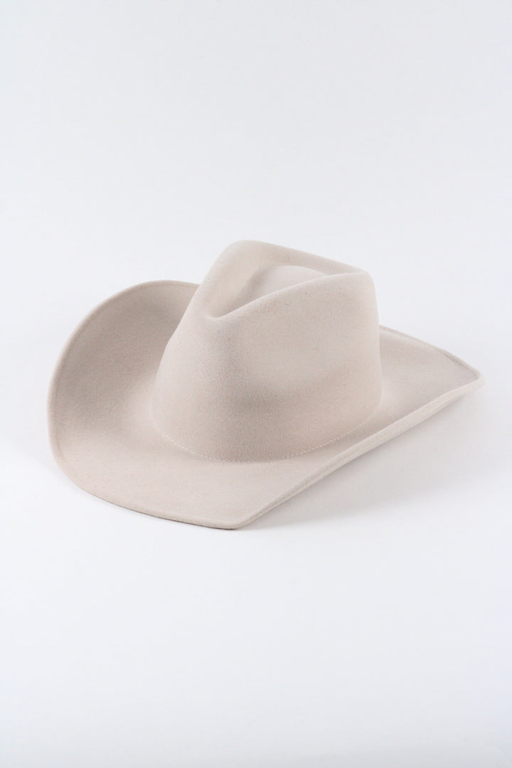 Laredo Western Wool Felt Hat - Ivory (Clearance Final Sale)