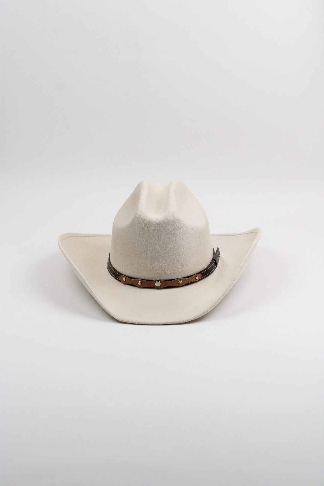 Texana Vegan Suede Cowboy Hat - Ivory