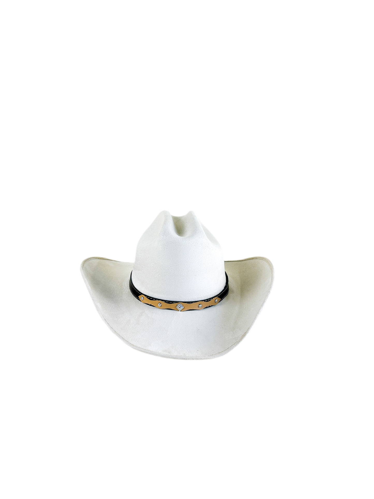 Texana Vegan Suede Cowboy Hat- Ivory