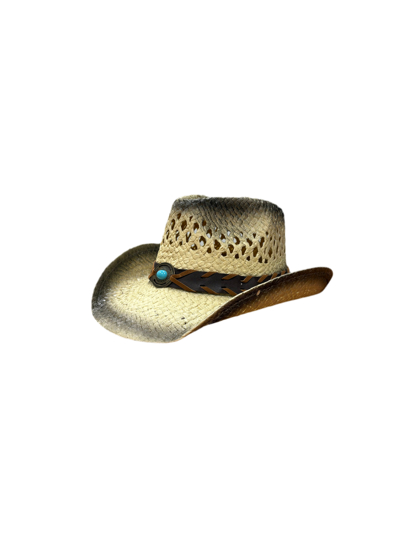 Morgan Cowboy Straw Hat - Black