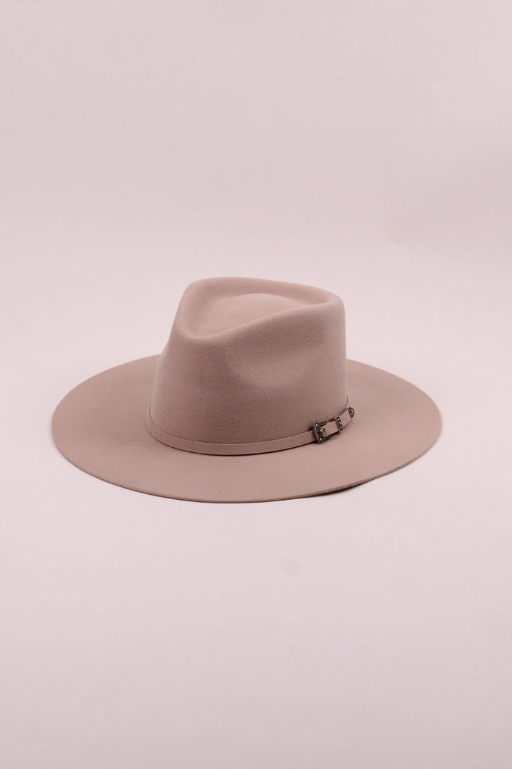 Emery Merino Wool Teardrop Rancher Hat - Desert Sand