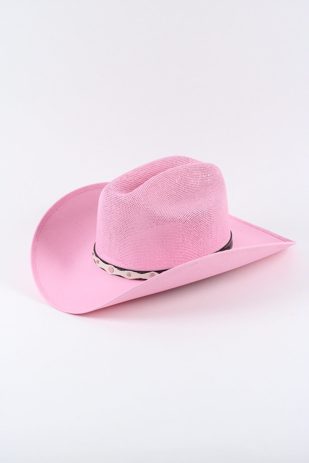 Luckenbach Cattlemen Mesh Top Structured Cowboy Hat - Pink