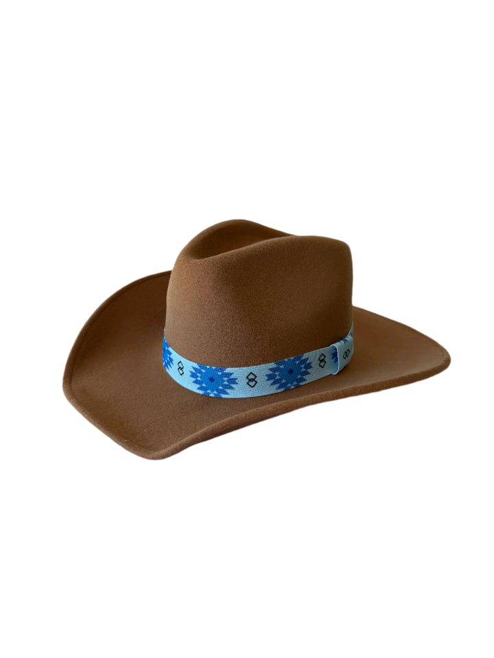 Boho Stretch Hat Band - Blue Mesa