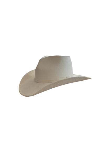 Vegan Suede Heart Shaped Cowboy Hat- White