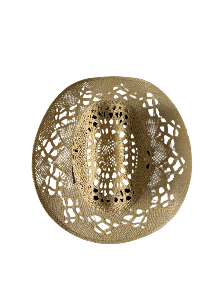 The Santa Ana Raffia Cowboy Hat - Tan