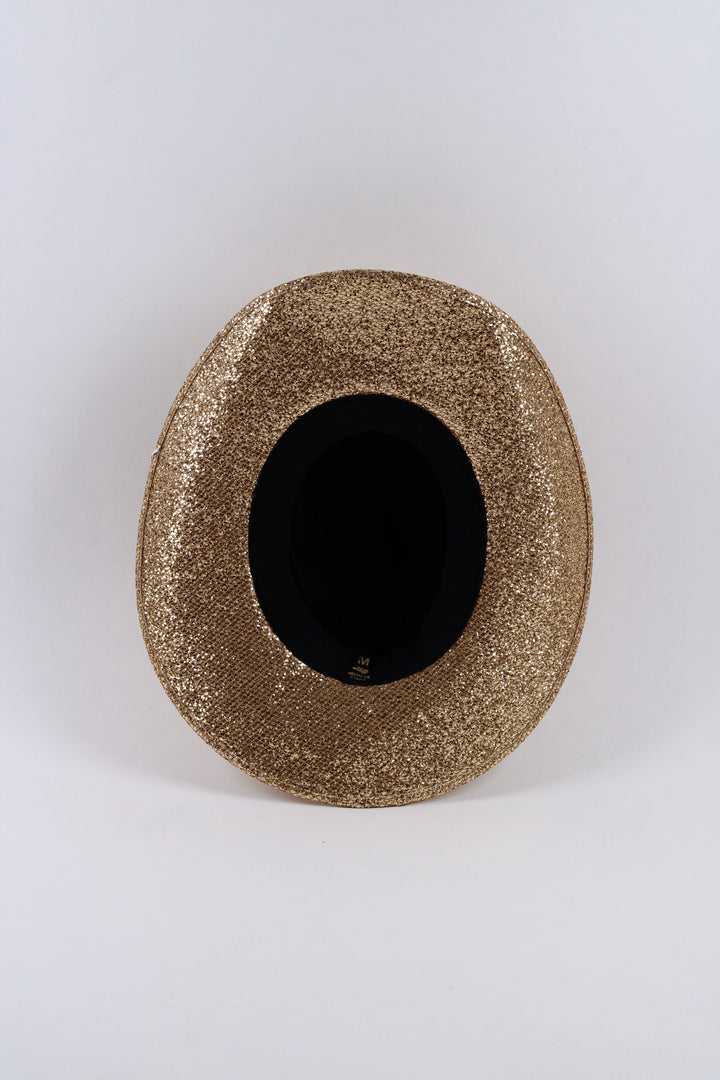 Western Cowboy Glitter Hat- Gold