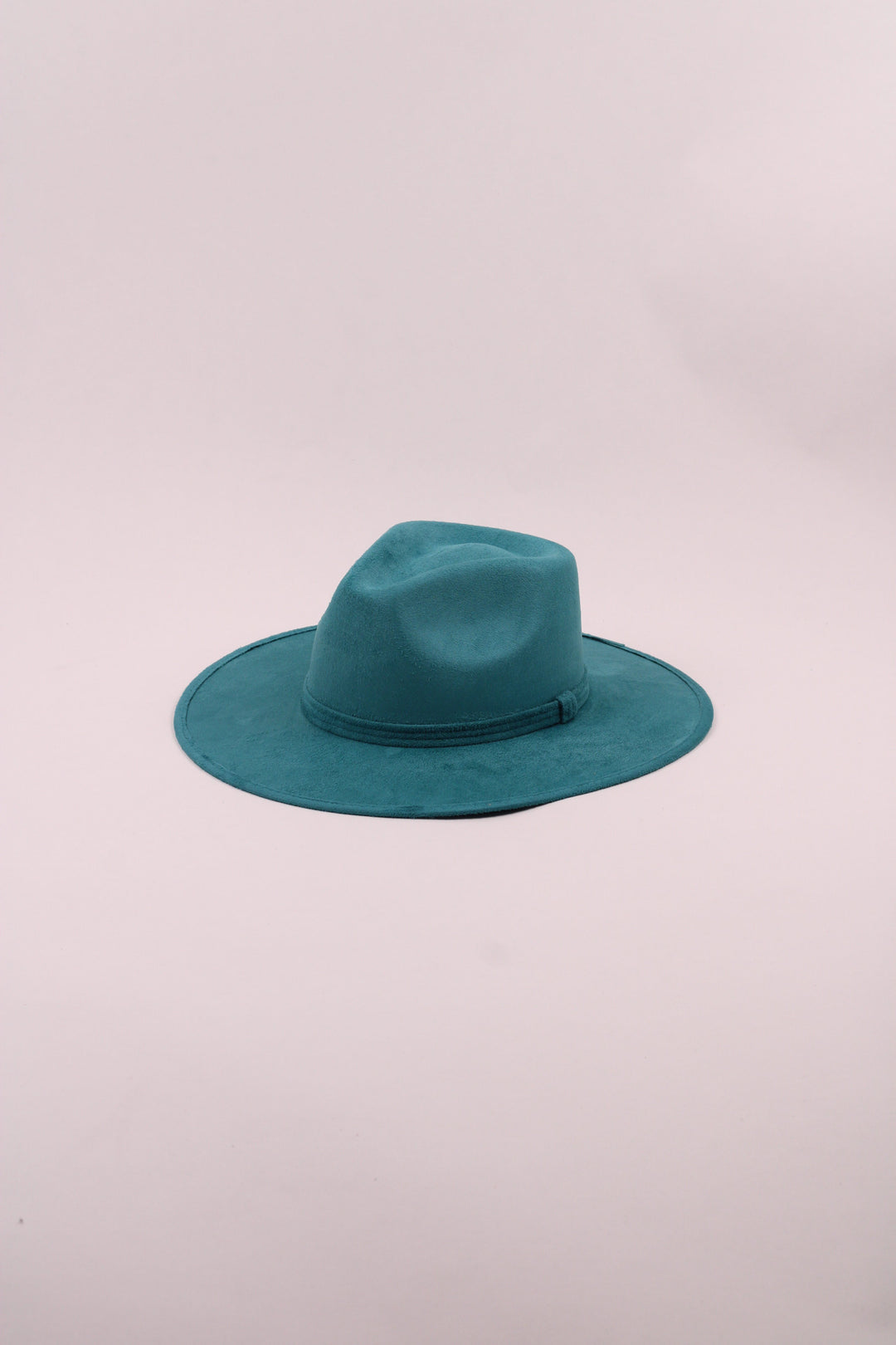 Vegan Suede Rancher Hat - Turquoise