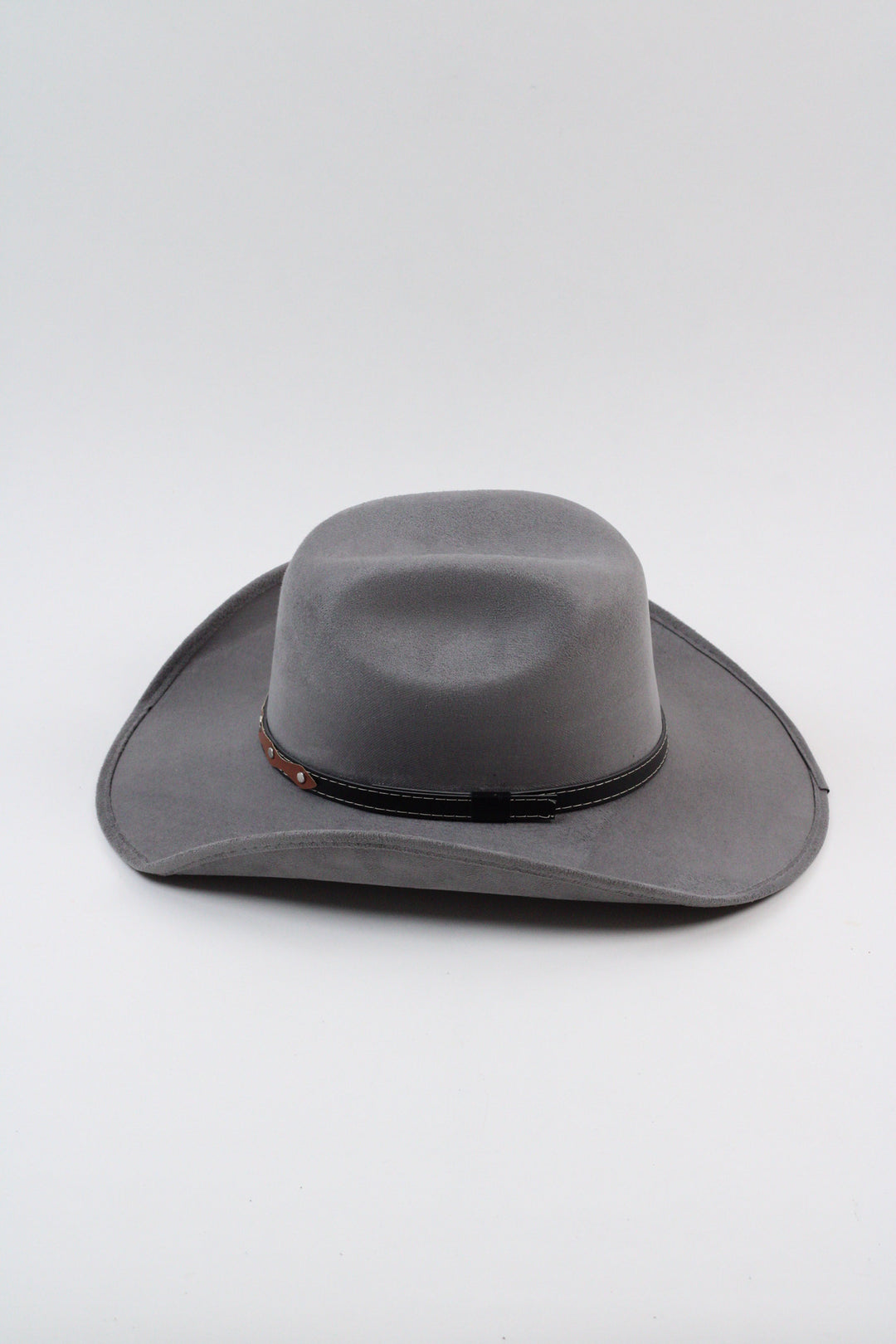 Austin Vegan Suede Cowboy Hat- Grey