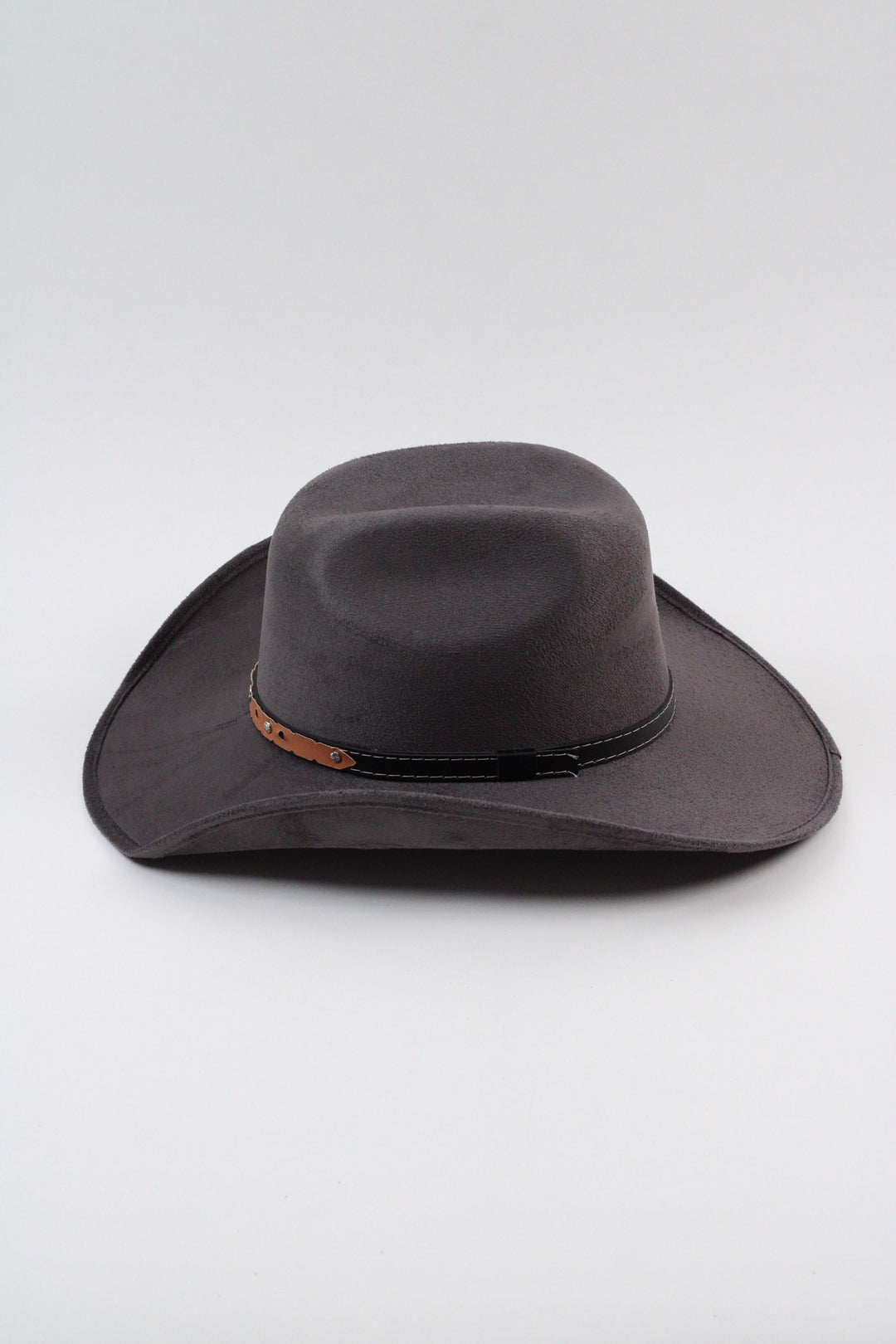 Austin Vegan Suede Cowboy Hat- Charcoal Grey