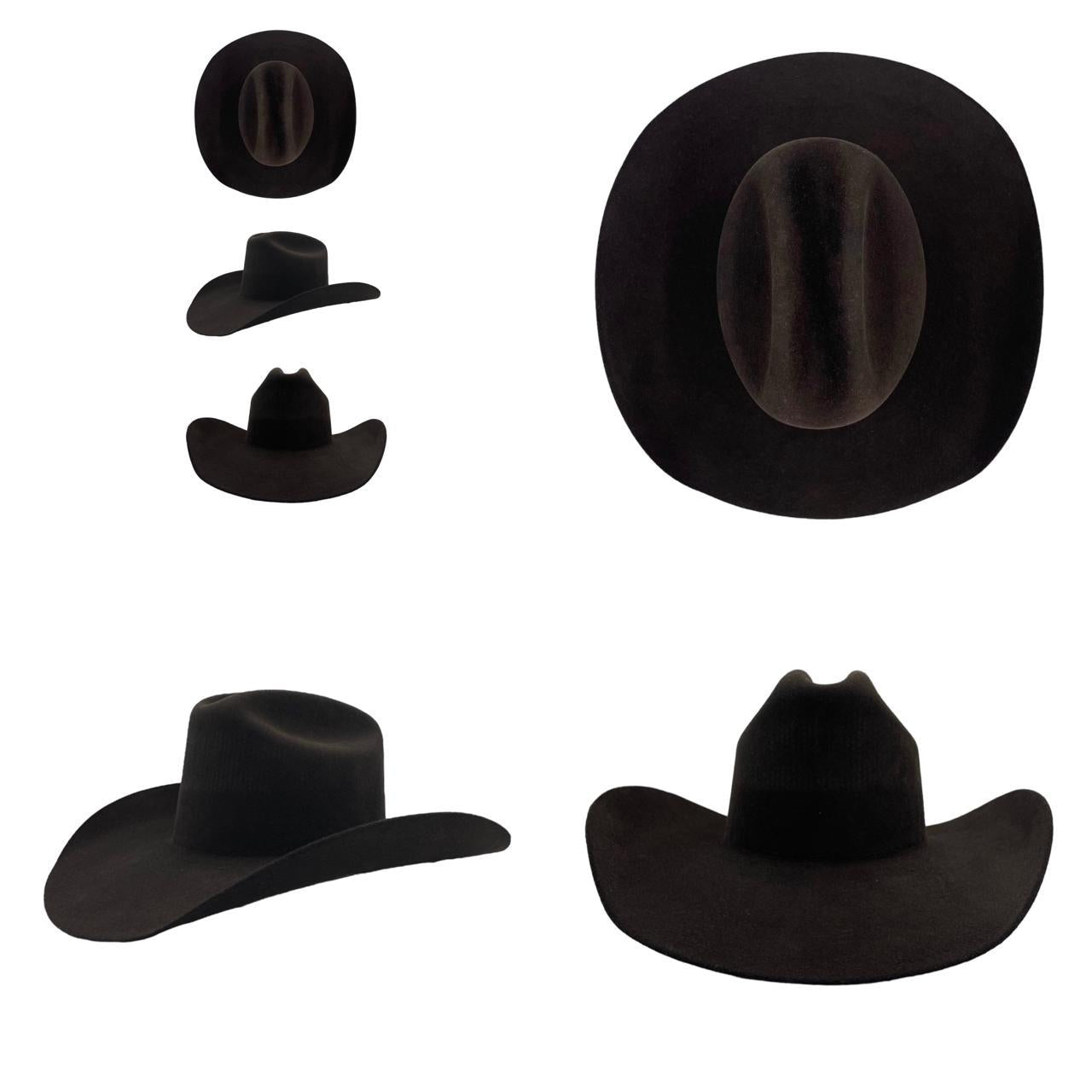 Wren Merino Wool Western Hat - Dark Brown