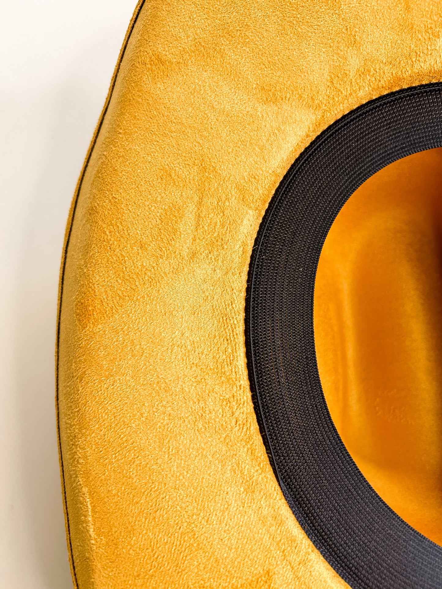 Austin Vegan Suede Cowboy Hat- Mustard Yellow