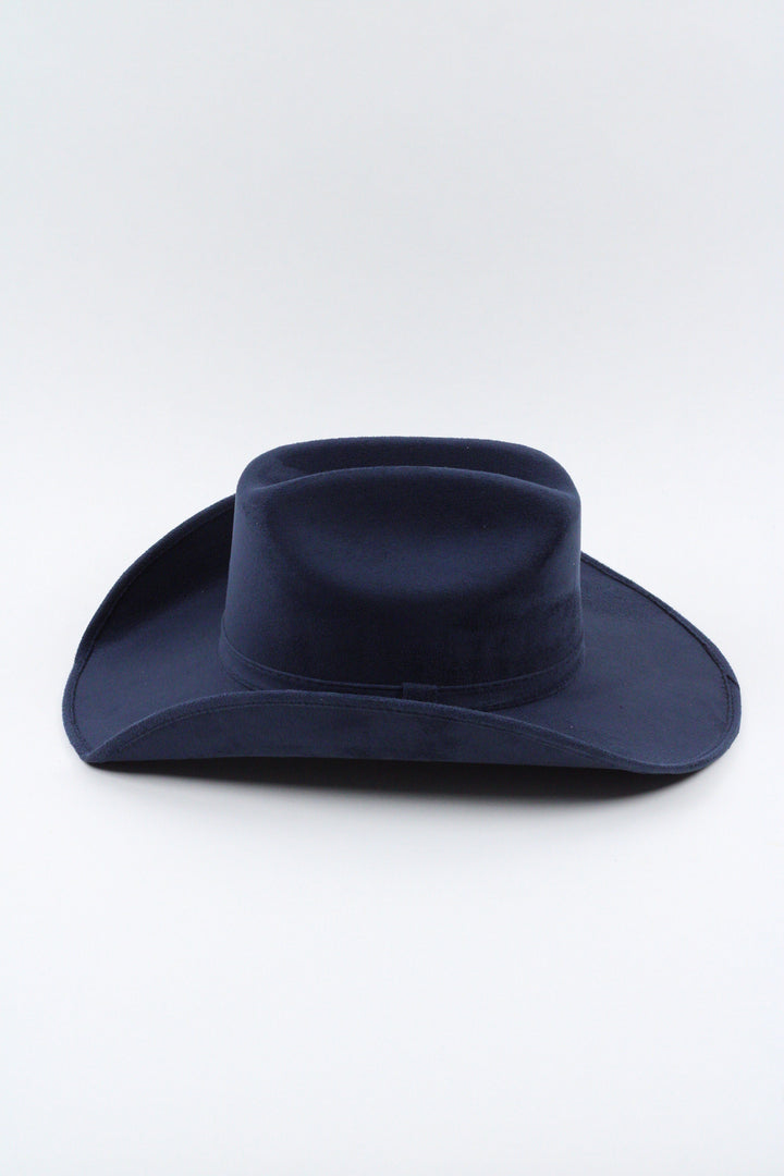 Texana Vegan Suede Cowboy Hat Classic - Navy