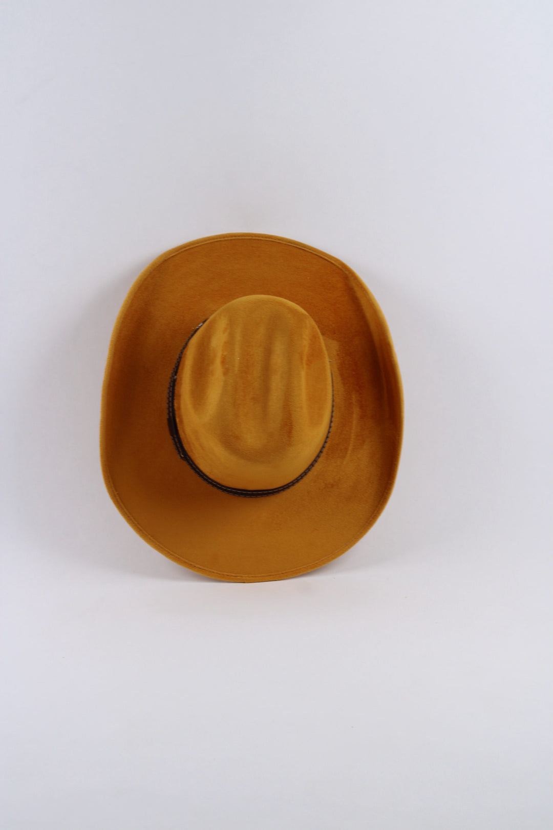 Austin Vegan Suede Cowboy Hat- Mustard Yellow