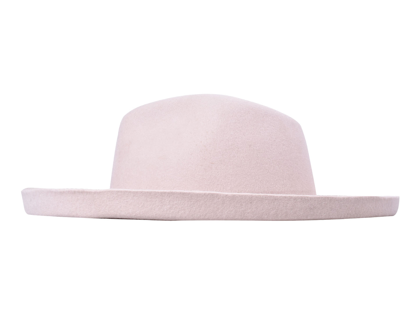 The Harper Pencil Brim Wool Felt Hat - Ivory