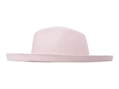 The Harper Pencil Brim Wool Felt Hat - Ivory