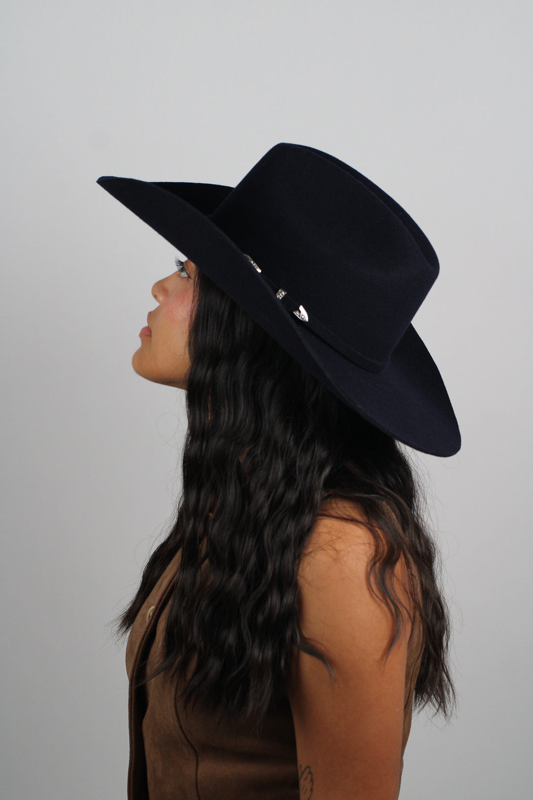 Risen West - Mustang Premium Wool Felt Hat - Navy