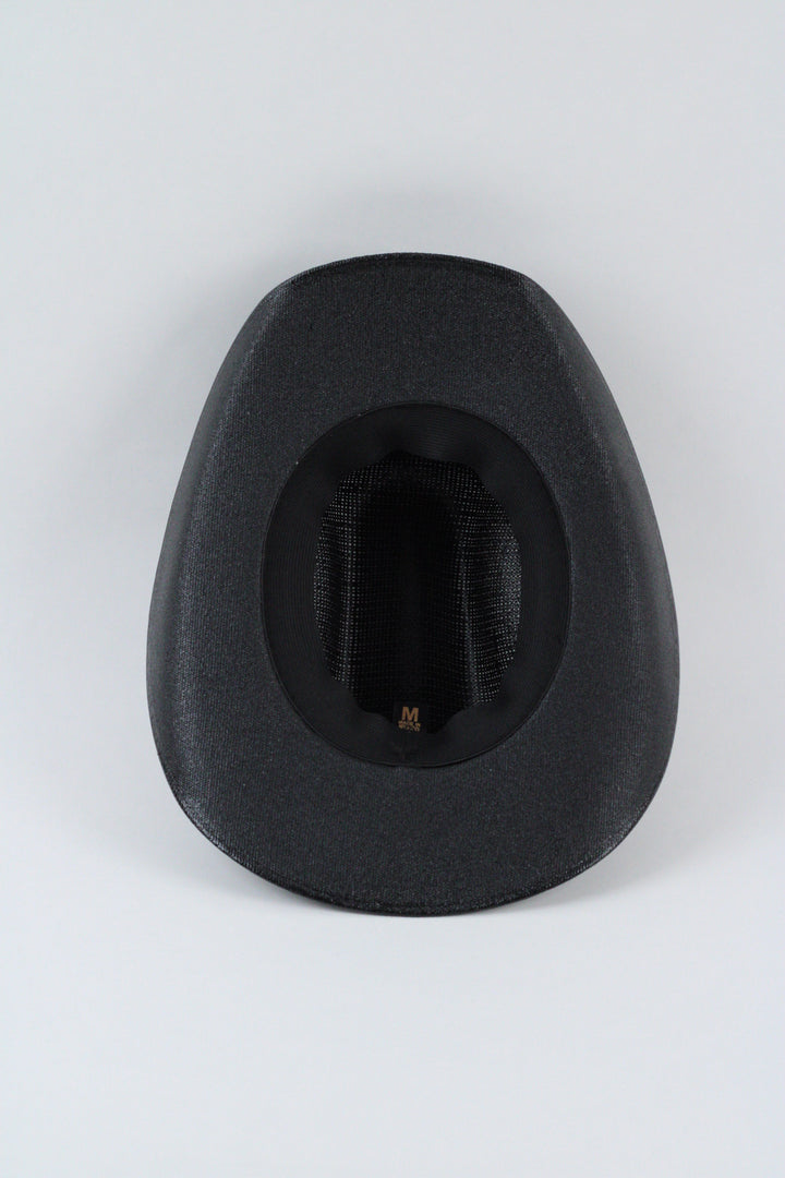 Kids Bullrider Mesh Top Structured Cowboy Hat - Black