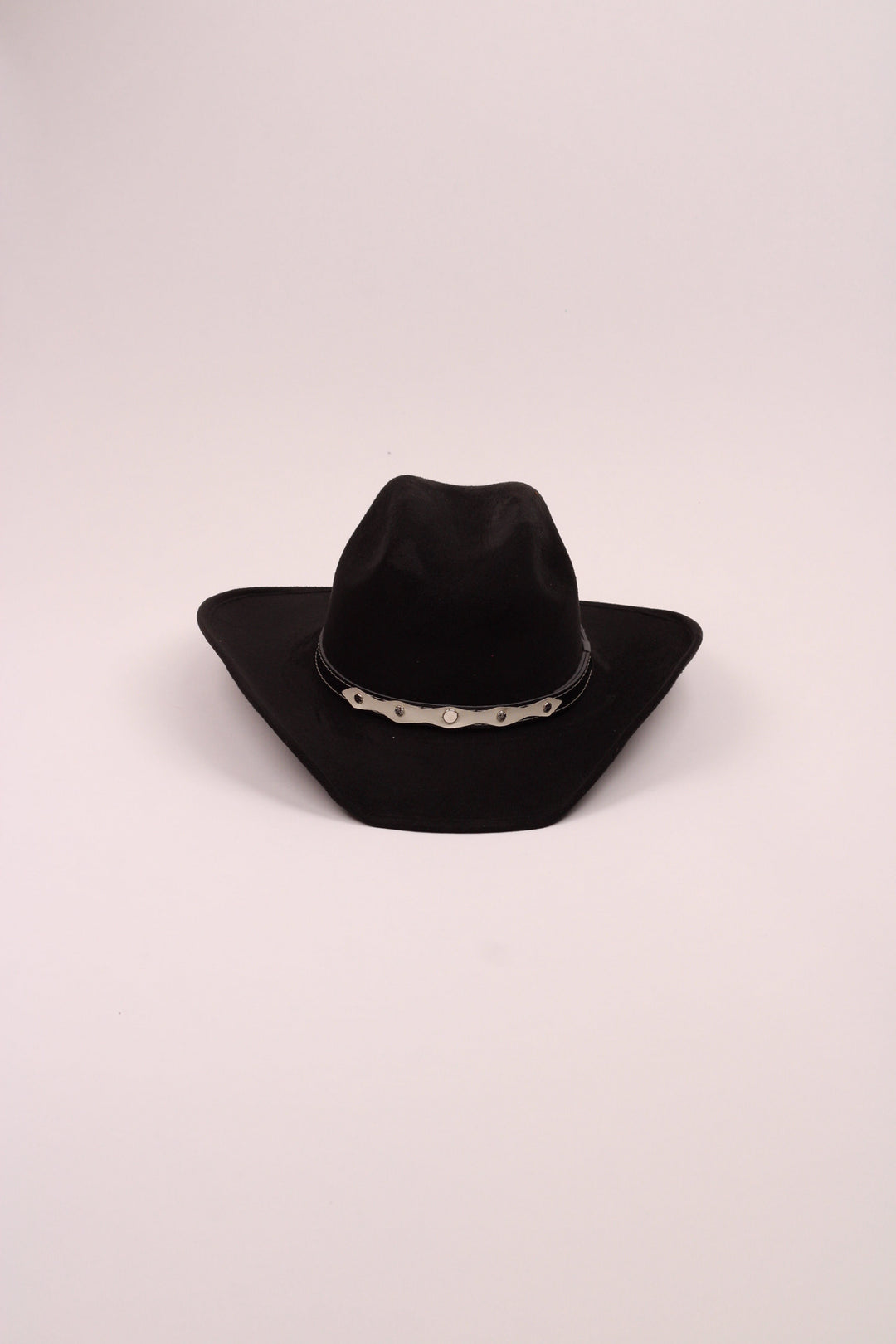 Kids Vegan Suede Austin Hat - Black