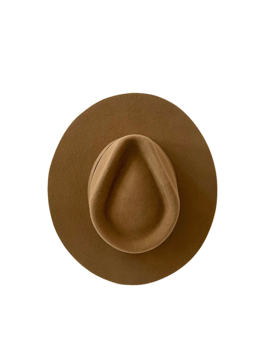 Emery Merino Wool Teardrop Rancher Hat - Cinnamon Brown
