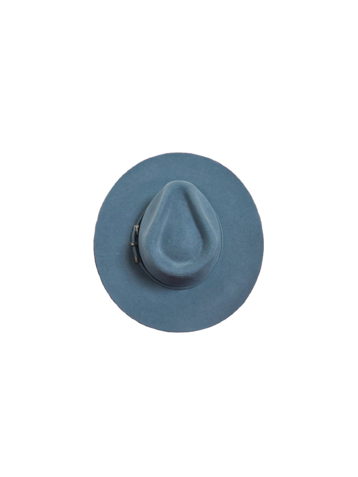 Emery Merino Wool Teardrop Rancher Hat - Steele Blue