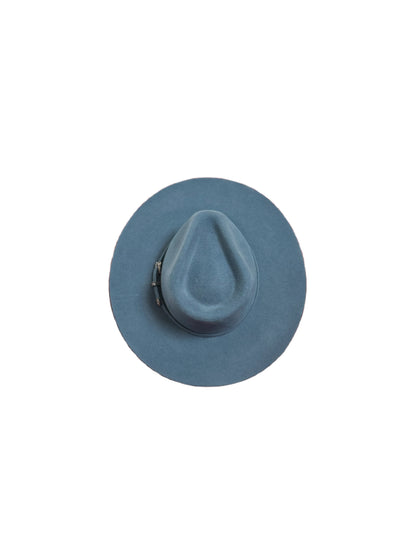 Emery Merino Wool Teardrop Rancher Hat - Steele Blue