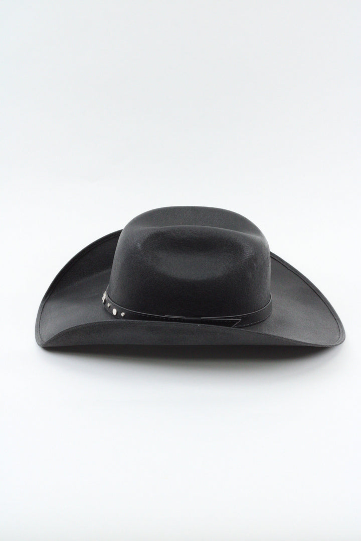 Lonestar Bull Rider Straw Cowboy Hat - Black