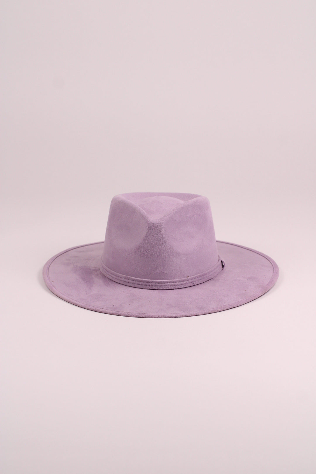 Vegan Suede Teardrop Hat - Lavender