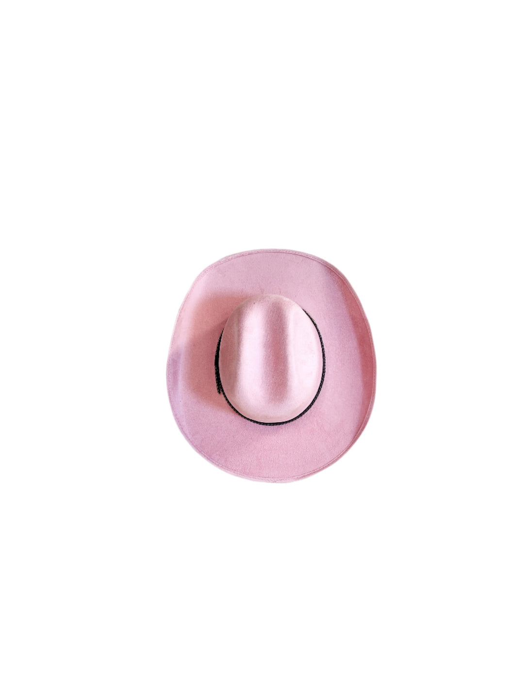 Austin Vegan Suede Cowboy Hat- Blush Pink