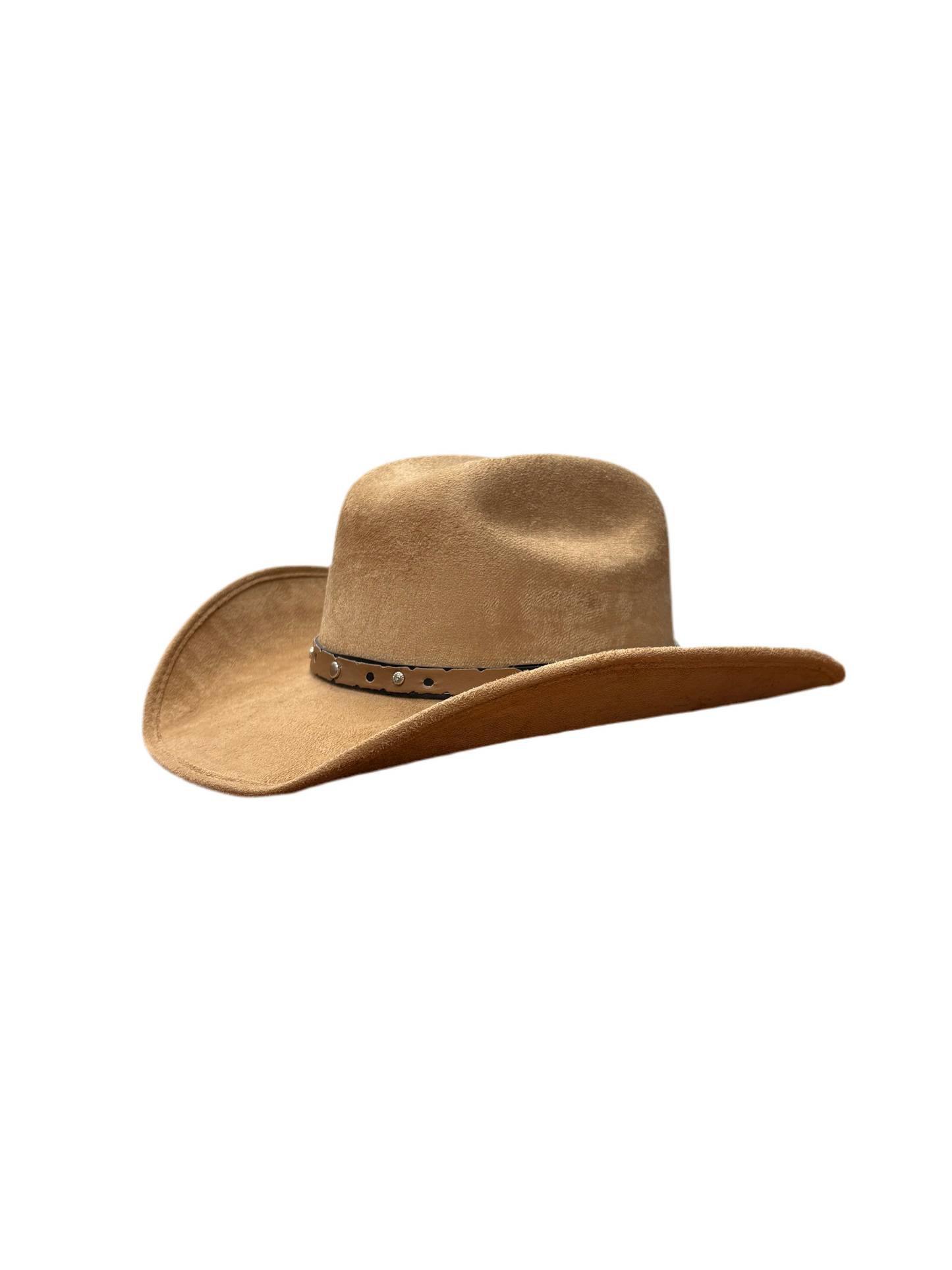 Kids Vegan Suede Austin Hat - Cappuccino