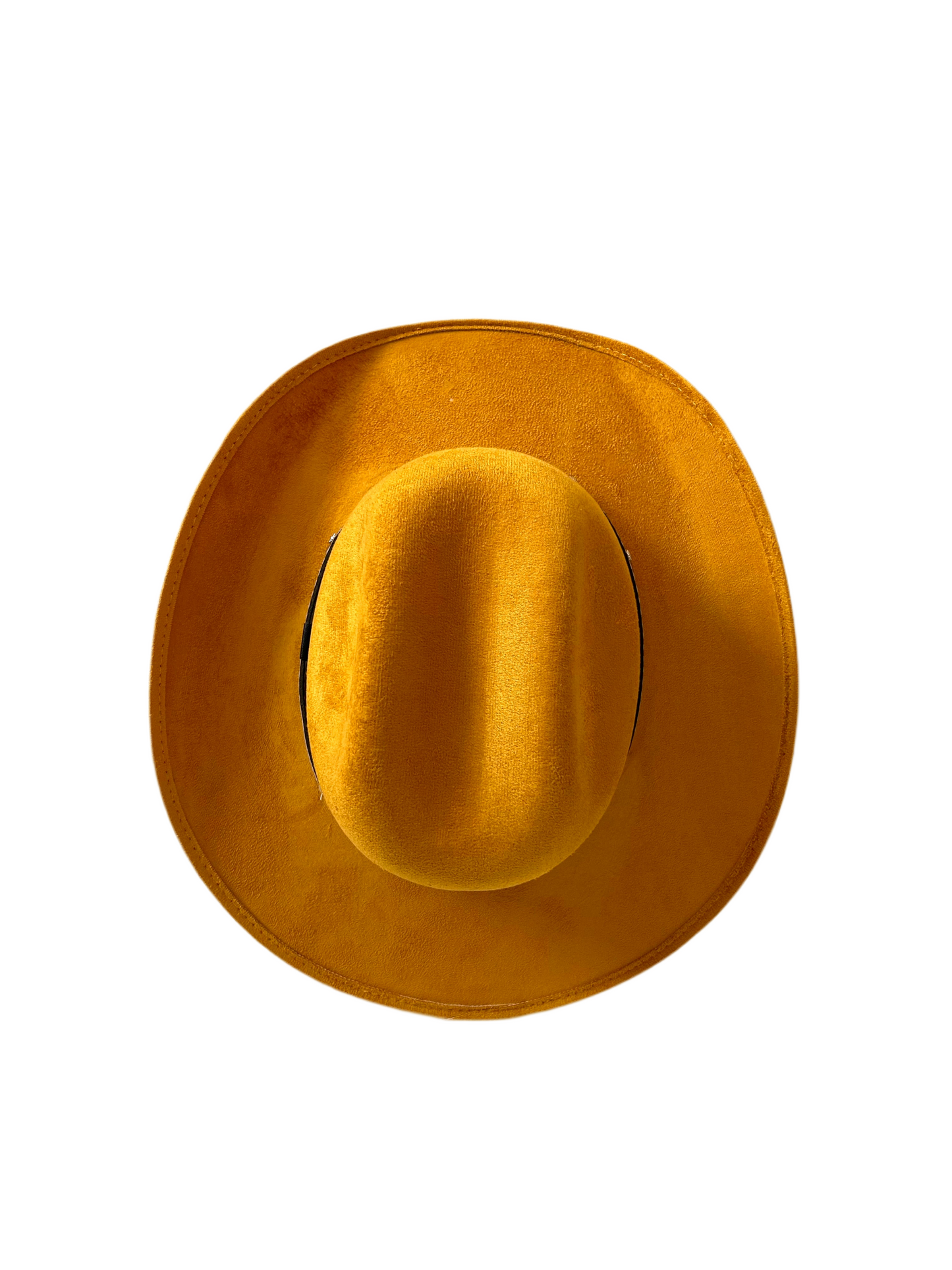 Kids Vegan Suede Austin Hat - Mustard