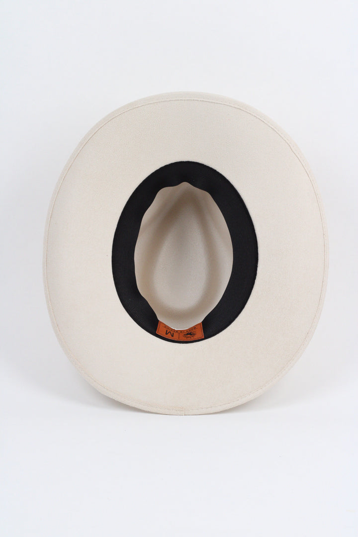 Amarillo Vegan Suede Cowboy Rancher Hat- Ivory