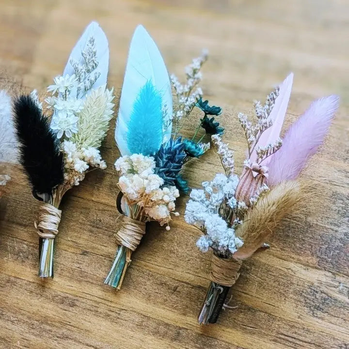 Bitty Bud Floral Pin Assortment- Set of 4