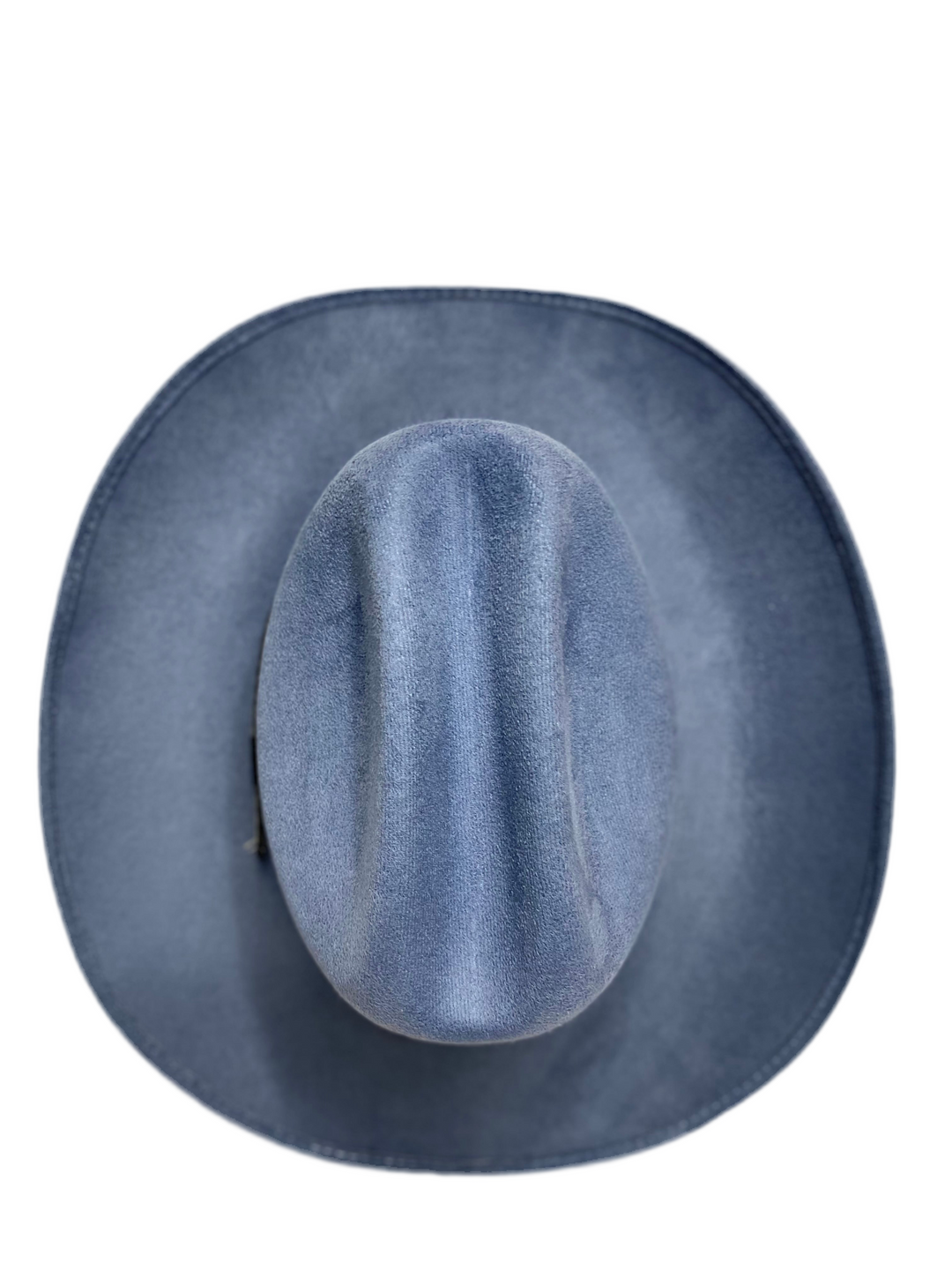 Texana Vegan Suede Cowboy Hat - Peacock Blue