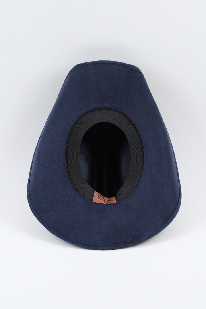 Texana Vegan Suede Cowboy Hat Classic - Navy