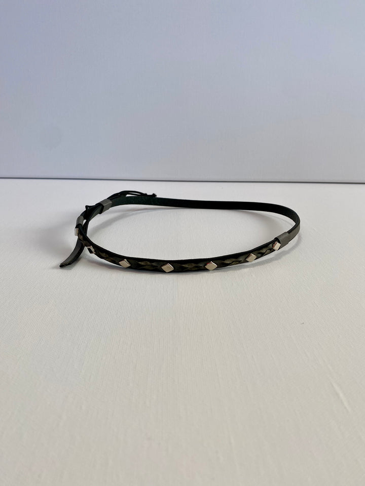 Custom Hat Bands - Silver diamond