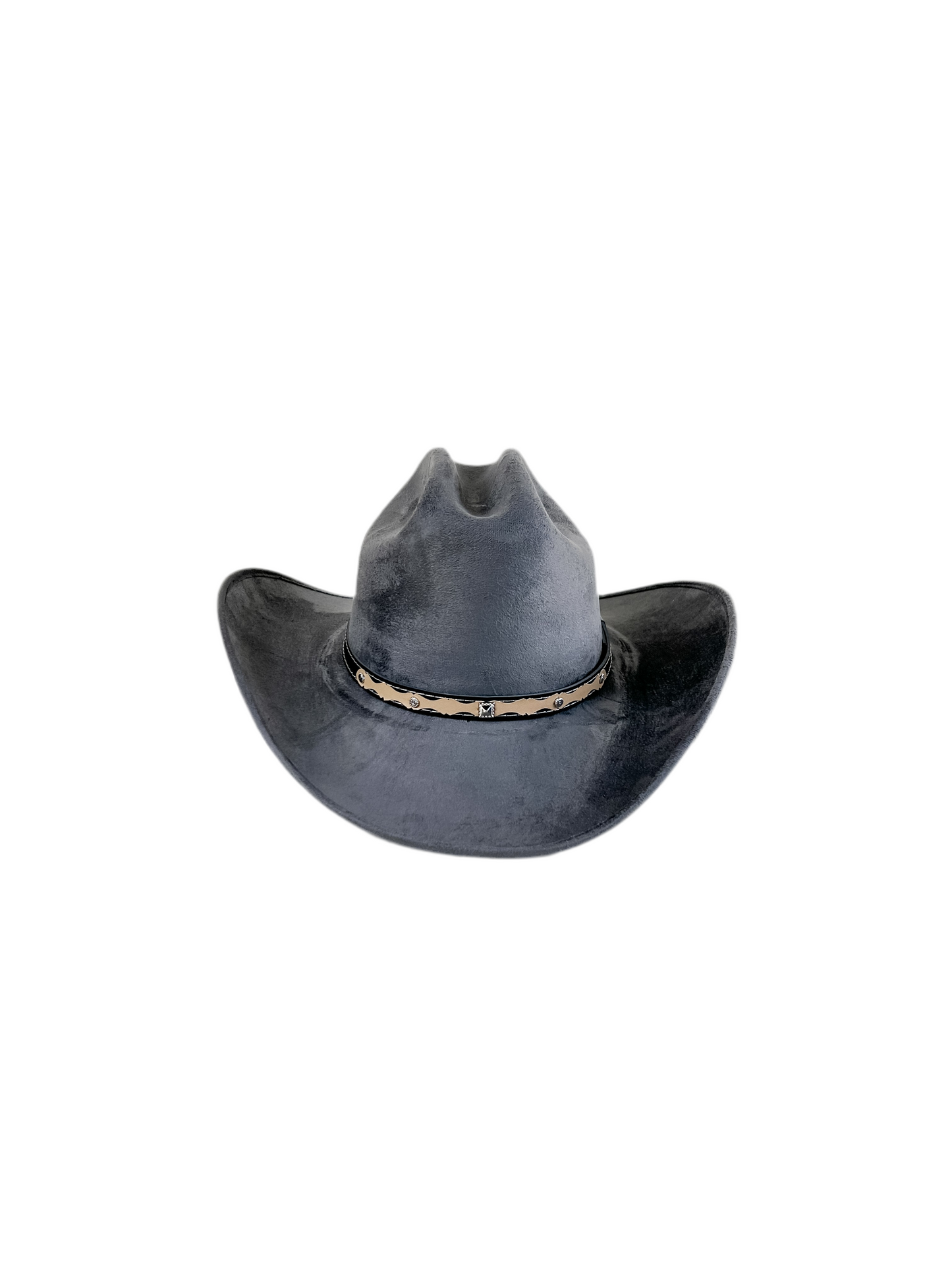 Texana Vegan Suede Cowboy Hat- Charcoal