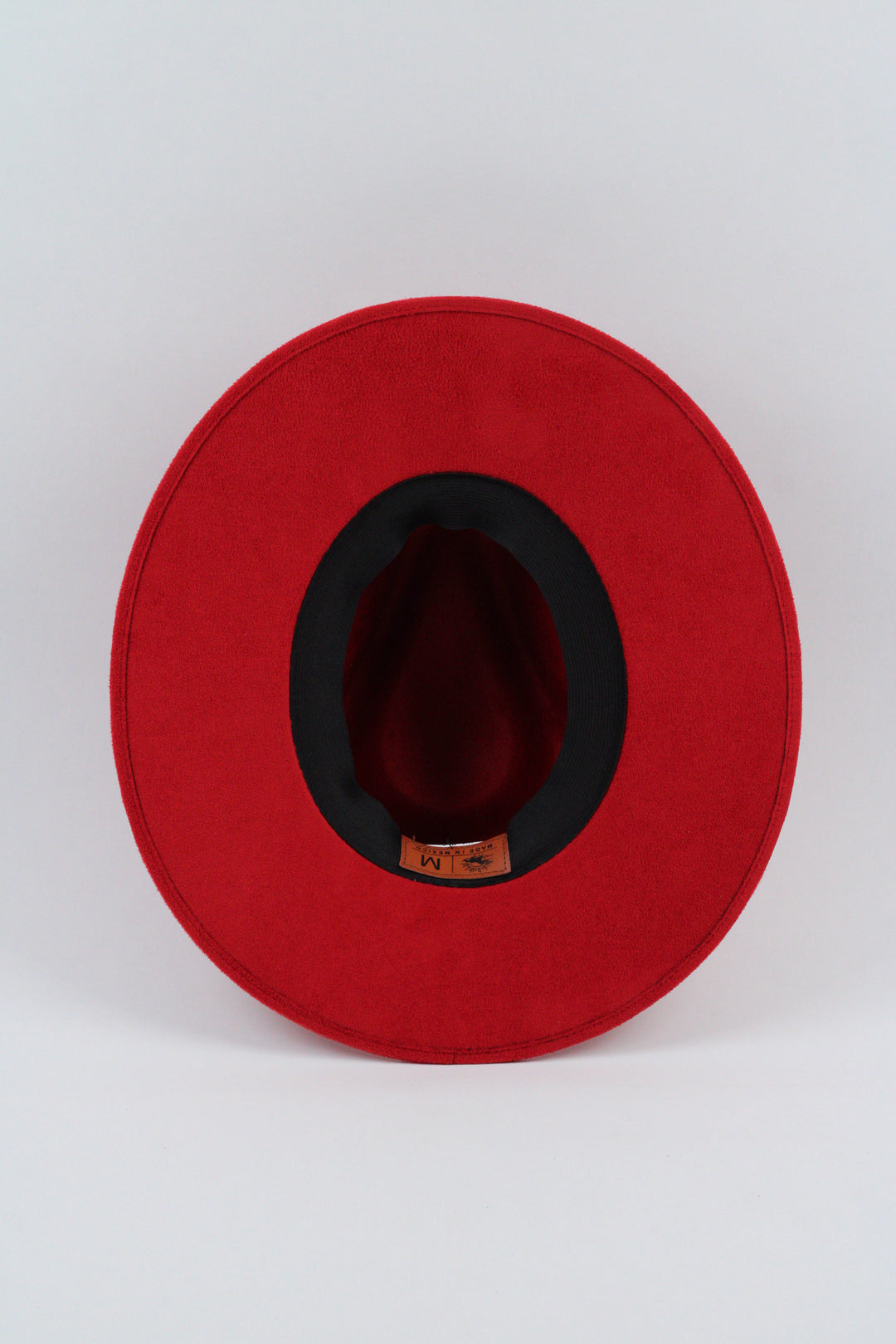 Vegan Suede Rancher Hat - Lipstick Red