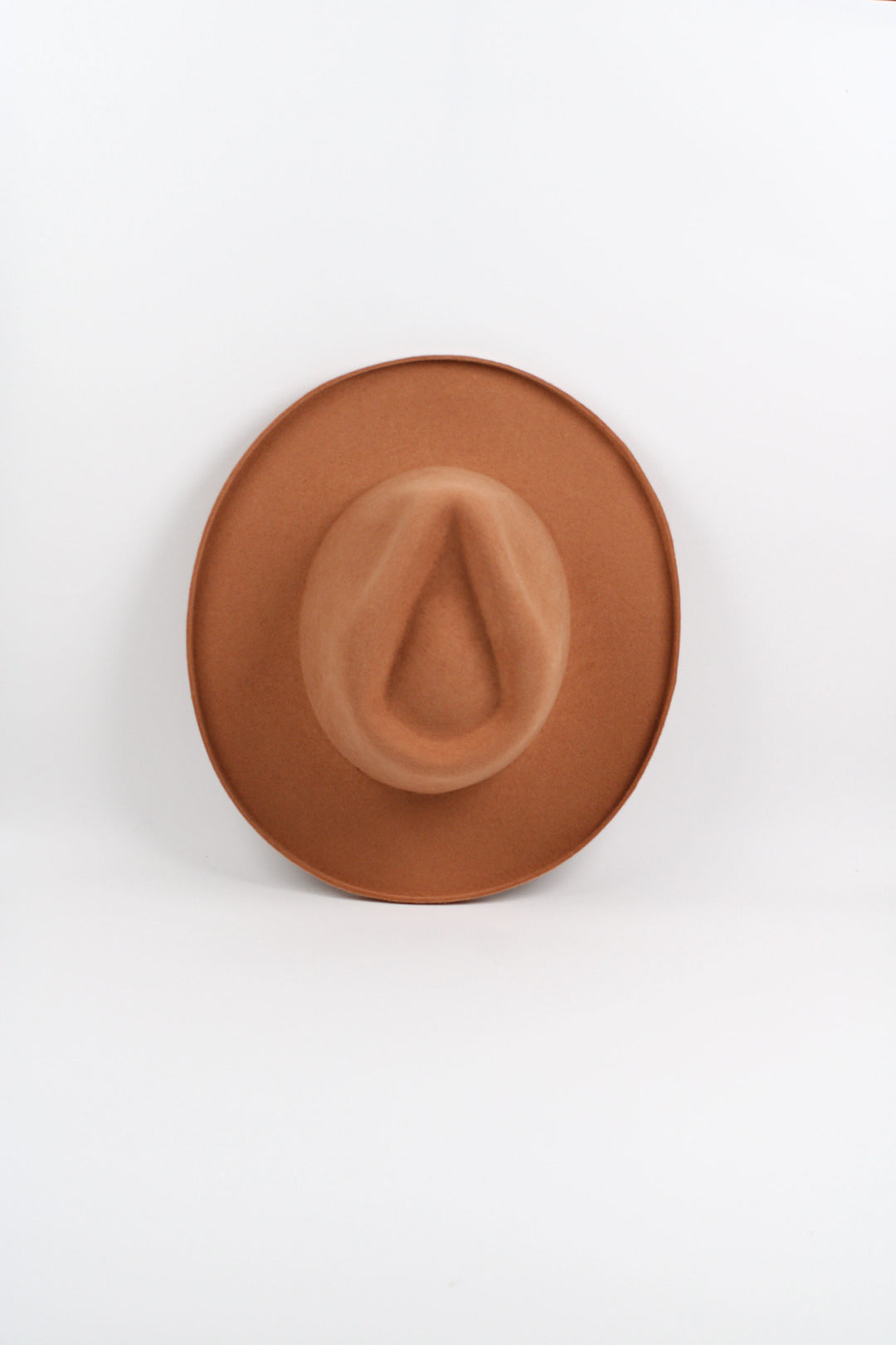 Risen West - Tucson Pencil Brim Rancher - Wool Felt - Tan