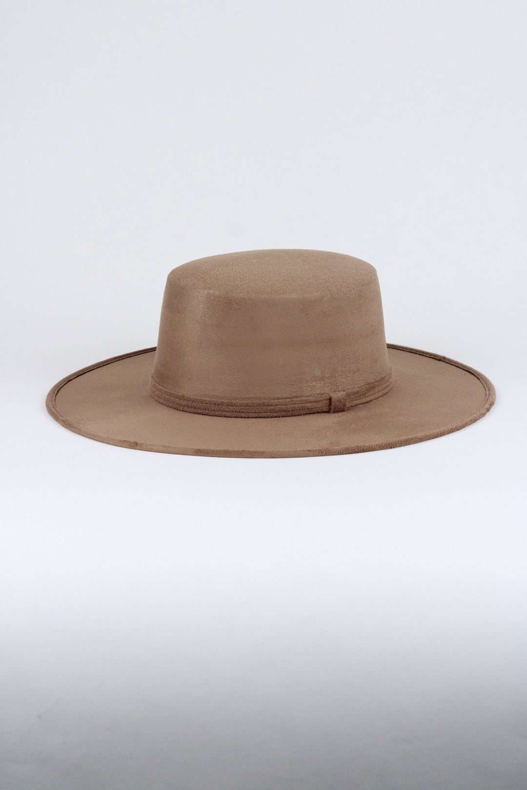 Vegan Suede Flat Top Hat-  Dusty Roads
