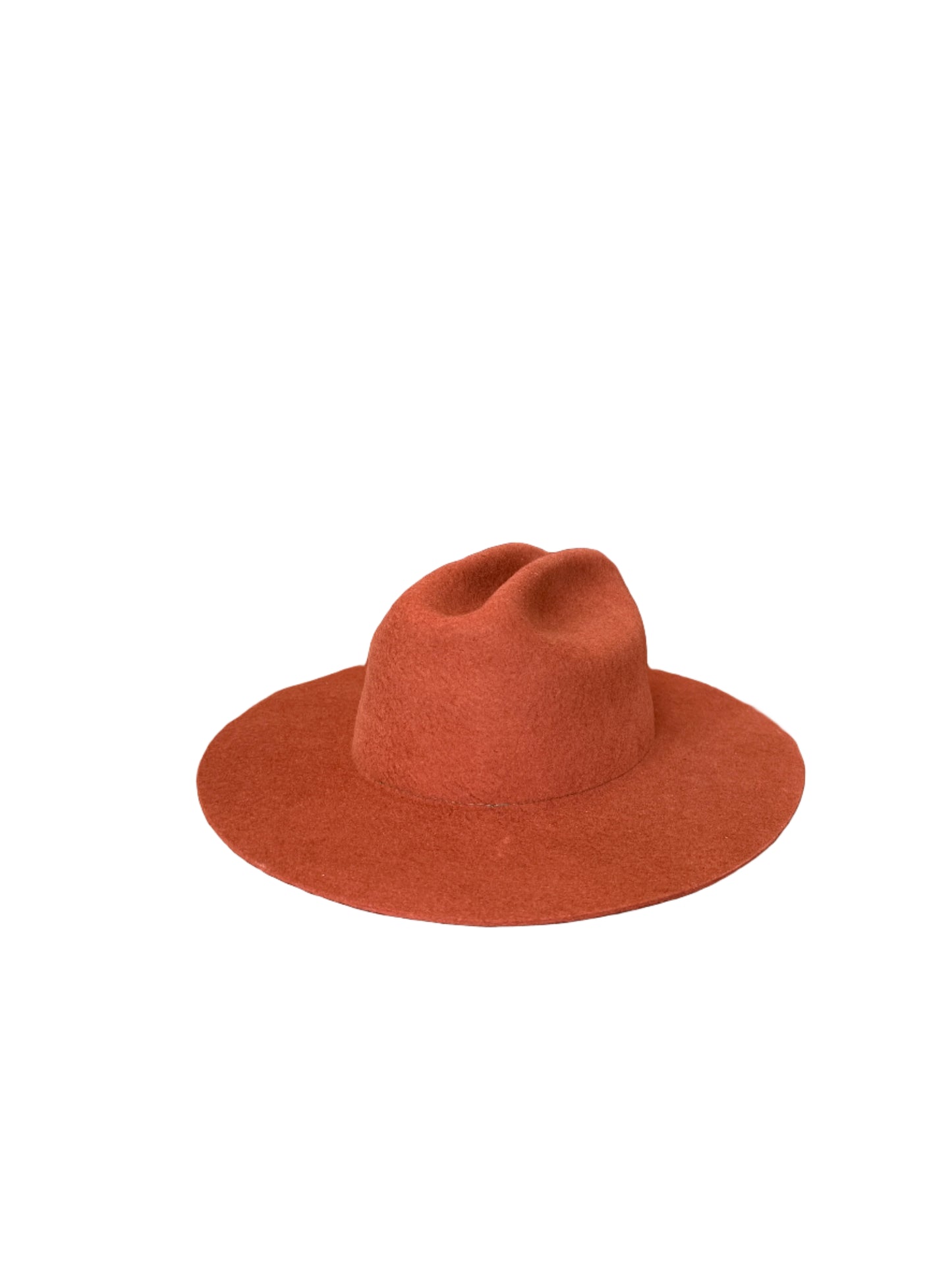 The Quinn Cattlemen Wool Felt Hat - Brick