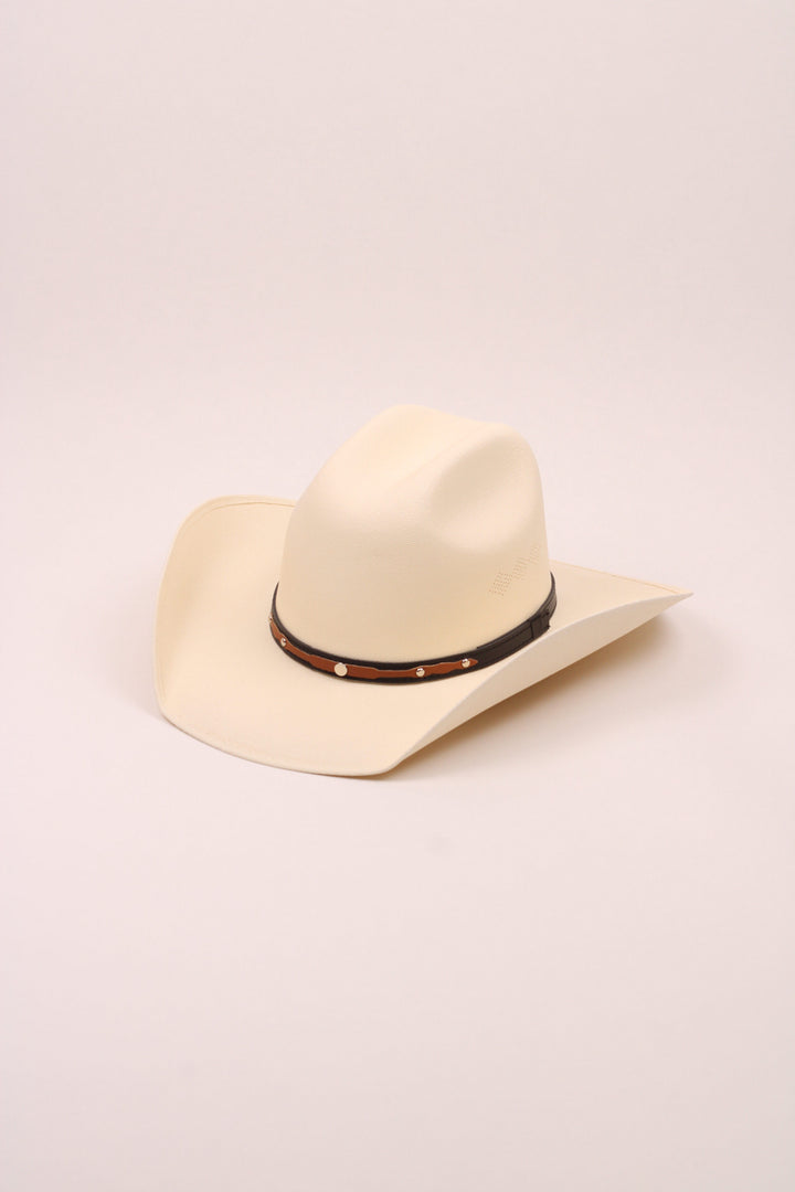 Lonestar Bull Rider Straw Cowboy Hat - Ivory