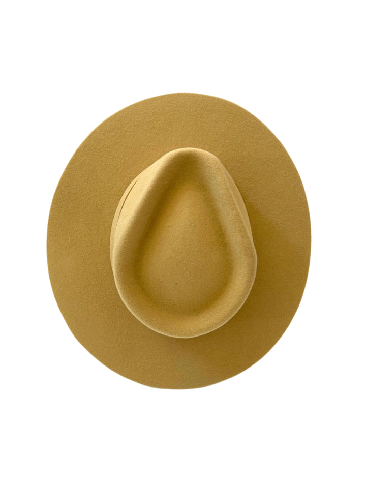 Emery Merino Wool Teardrop Rancher Hat - Camel