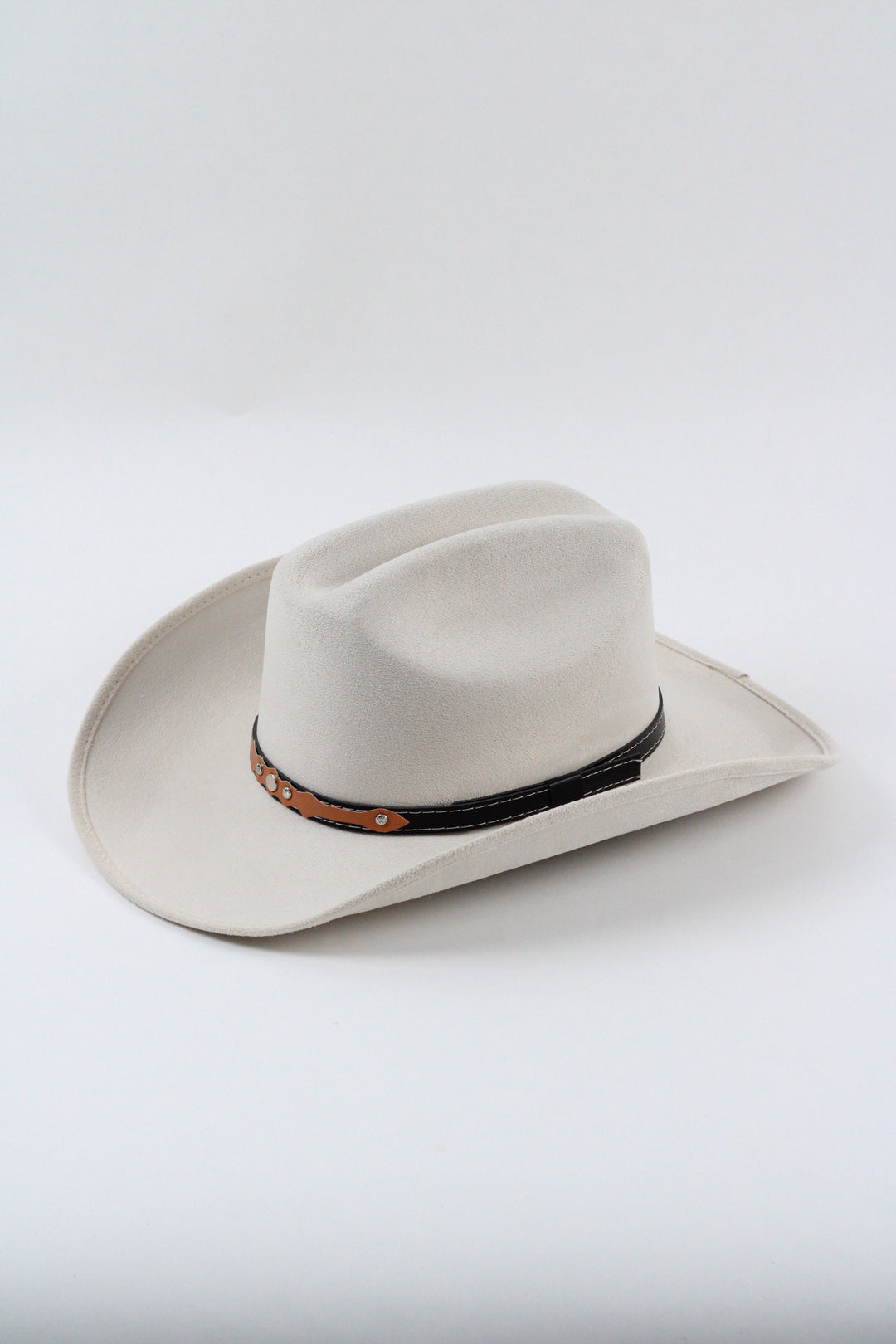 Texana Vegan Suede Cowboy Hat - Ivory