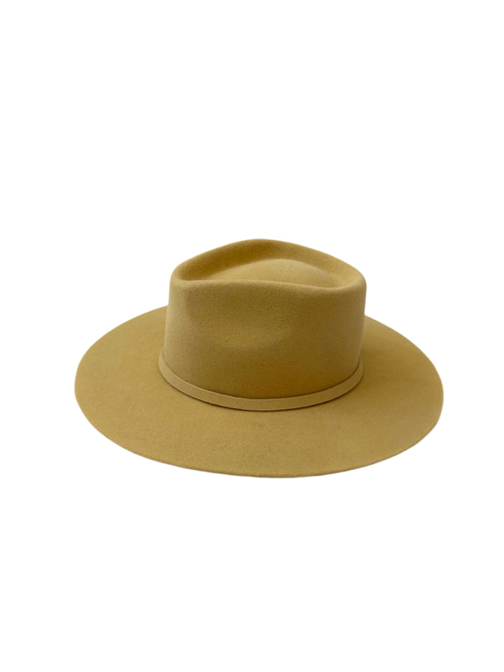 Emery Merino Wool Teardrop Rancher Hat - Camel